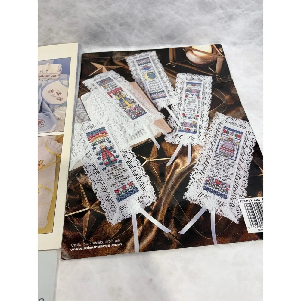 Vintage‎ Cross Stitch Pattern Booklets Lot Baby Angel Paula Vaughan Stoney Creek